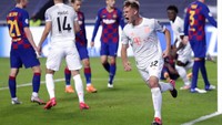 Dengan delapan gol ini, Bayern mencatatkan diri sebagai tim pertama yang membukukan delapan gol dalam satu pertandingan di babak knockout. AP Photo/Manu Fernandez.