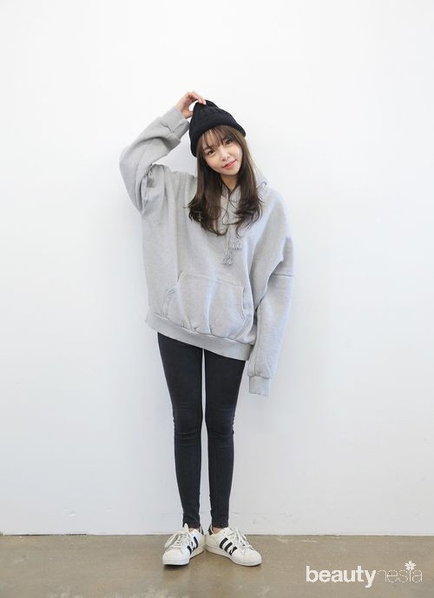 Beanyhat/Pinterest.com Gaya fashion dengan hoodie
