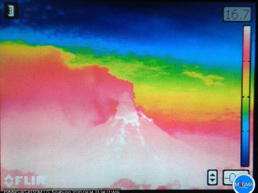 Erupsi Lagi, Gunung Sinabung Lontarkan Abu Vulkanik 1.000 Meter Erupsi Lagi, Gunung Sinabung Lontarkan Abu Vulkanik 1.000 Meter