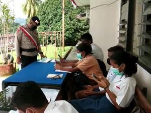 Mako Brimob di Ambon Sediakan Wifi Gratis untuk Pelajar di Tengah Pandemi