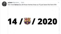 Kocak! Meme Barcelona yang Dilumat Habis-habisan Bayern Munich