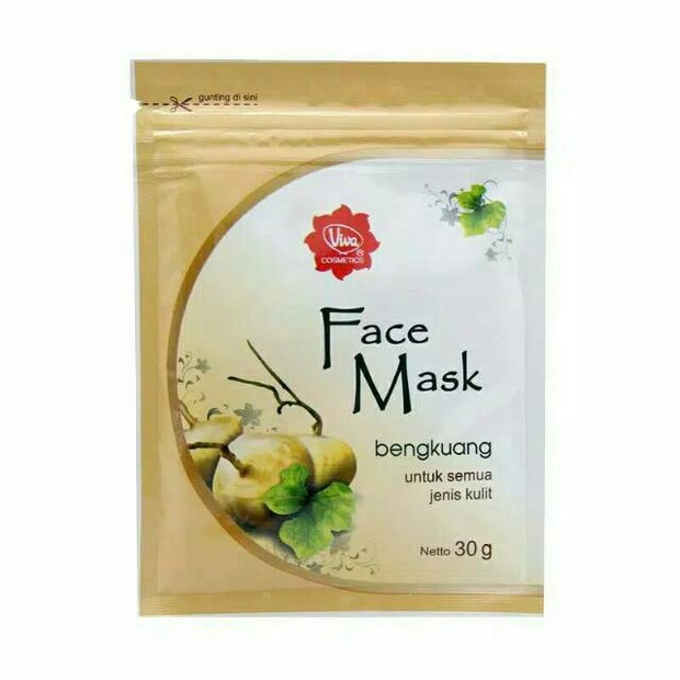 Viva Face Mask/shoope.co.id Hadir dalam bentuk powder, makser ini bisa digunakan dengan mencampurnya bersama air