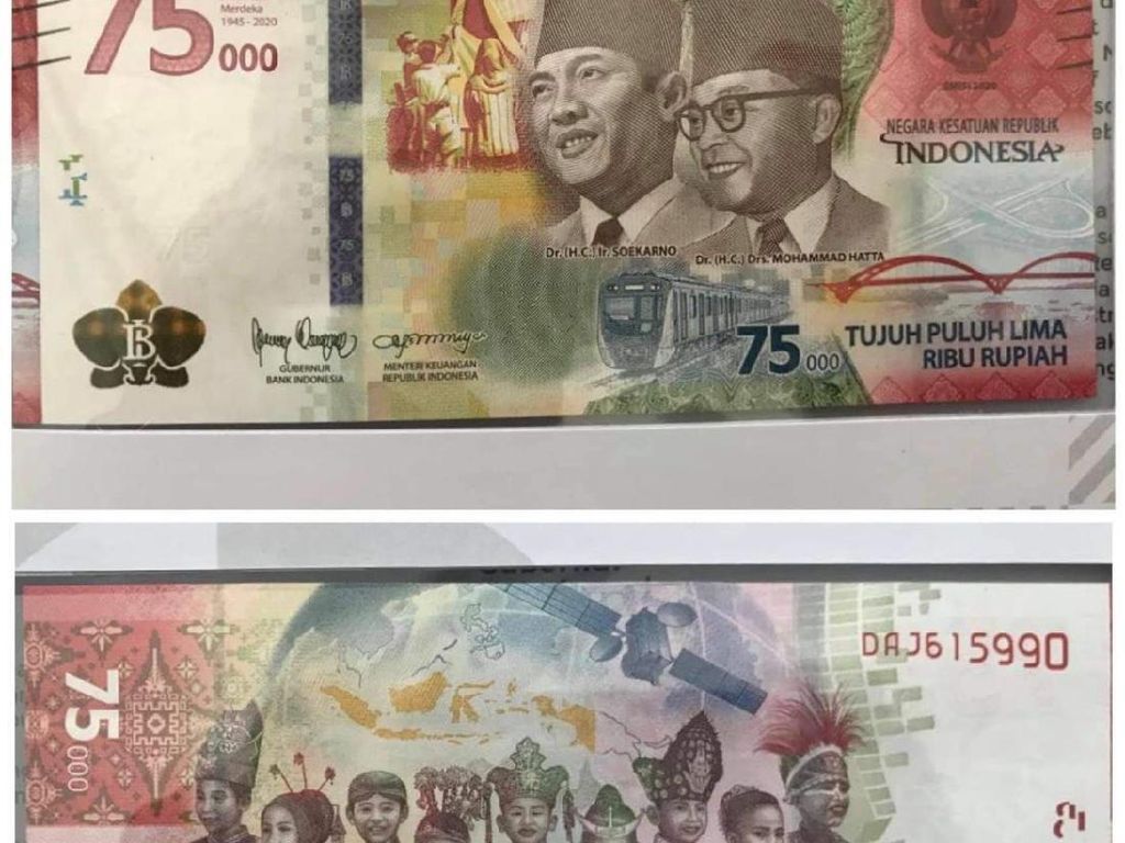 Uang Peringatan Kemerdekaan Rp 75 Ribu Dicetak 75 Juta Lembar Uang Peringatan Kemerdekaan Rp 75 Ribu Dicetak 75 Juta Lembar