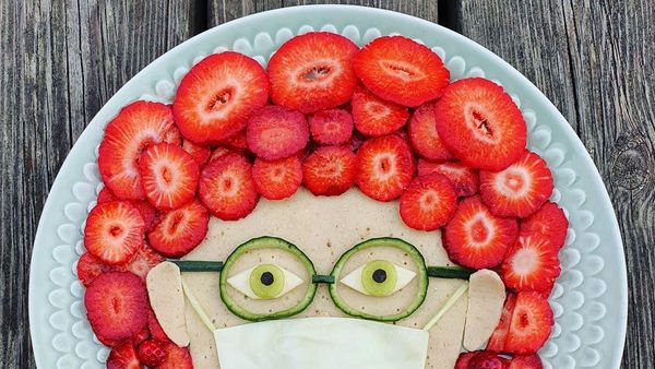 Vegan Kreatif Ini Sajikan Susunan Ragam Buah dan Sayur yang Menawan