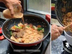 Bukan Susu, Spaghetti Carbonara Ini Diracik Pakai Teh Tarik