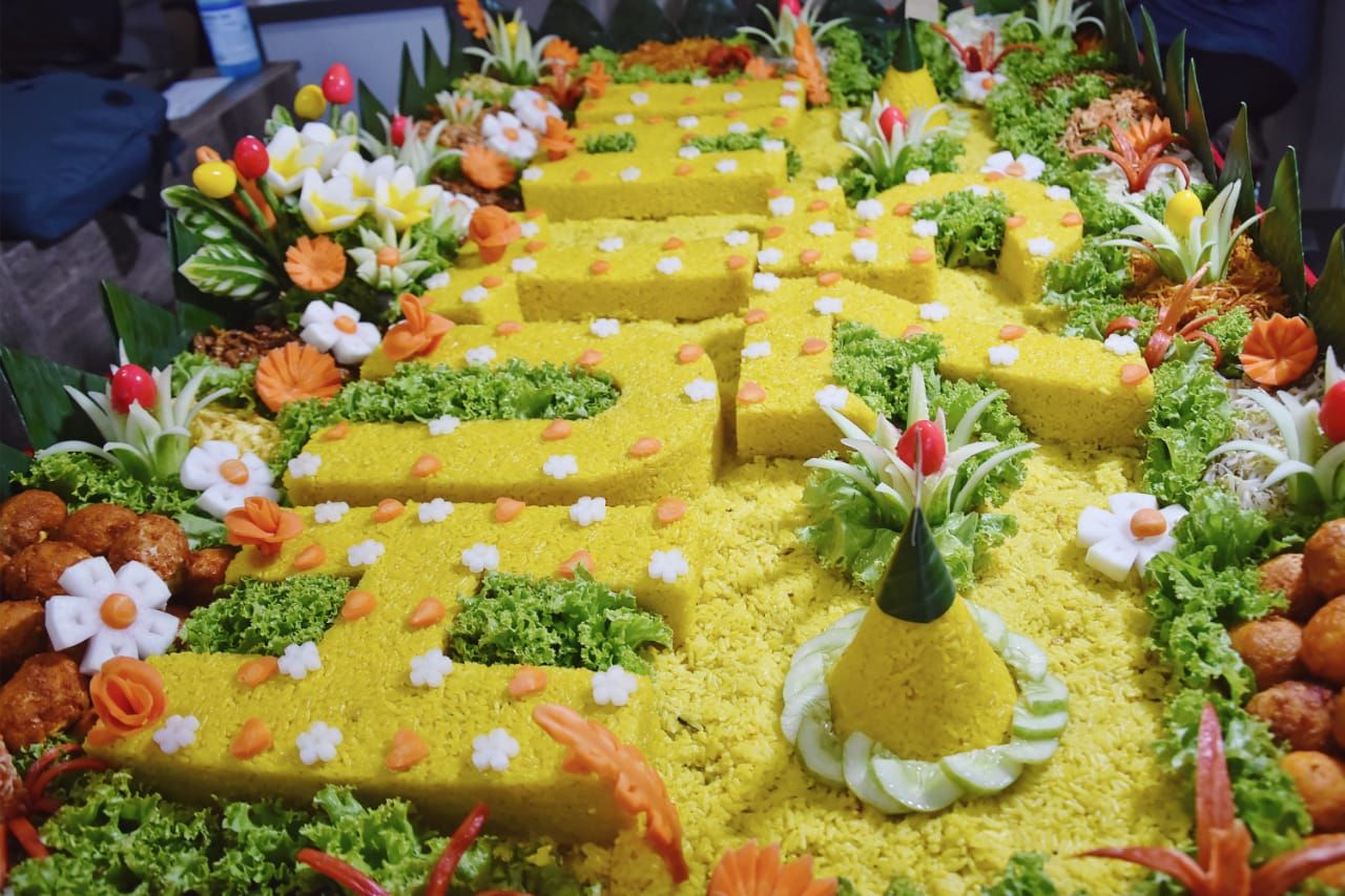 tumpeng kemerdekaan Indonesia ke-75