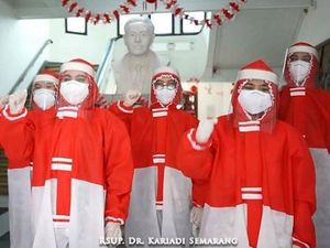 Hut ke-75 RI, Anne Avantie Bikin APD Merah Putih Gratis Buat Tenaga Medis