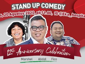 Para Stand Up Comedian Ramaikan HUT ke-12 Eka Hospital