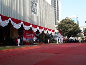 Anies Jadi Inspektur Upacara HUT Ke-75 RI di Balai Kota Jakarta