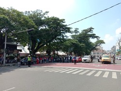 Traffic Light di Medan Merah Serentak Saat Detik-detik Proklamasi HUT RI