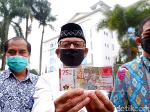 RI Luncurkan Uang Rupiah Baru Pecahan Rp 75.000