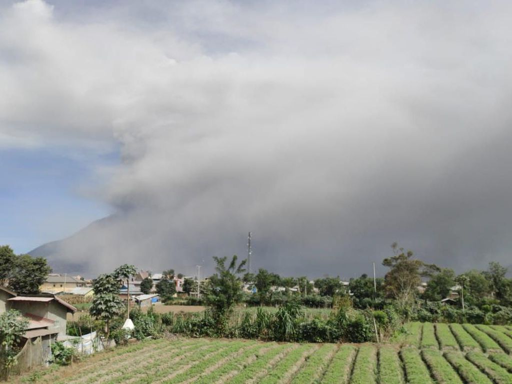 Gunung Sinabung Erupsi Menerus Pagi Ini, Kolom Abu Capai 1.000 Meter Gunung Sinabung Erupsi Menerus Pagi Ini, Kolom Abu Capai 1.000 Meter