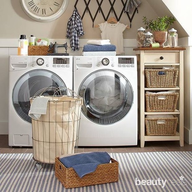 Ilustrasi Mencuci Baju/pinterest.com/hollycolette Cara Merawat baju Bahan Linen