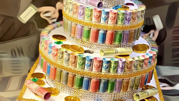 Sultan! Kue Tema Uang Ini Bisa Jadi Kado Ultah Mewah