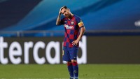 Lionel Messi dikabarkan ingin reuni dengan Pep Guardiola di Manchester City. Bisa saja, asal klausul 700 juta euro atau setara Rp 12 triliun bisa ditebus The Citizens (Getty Images/Pool)