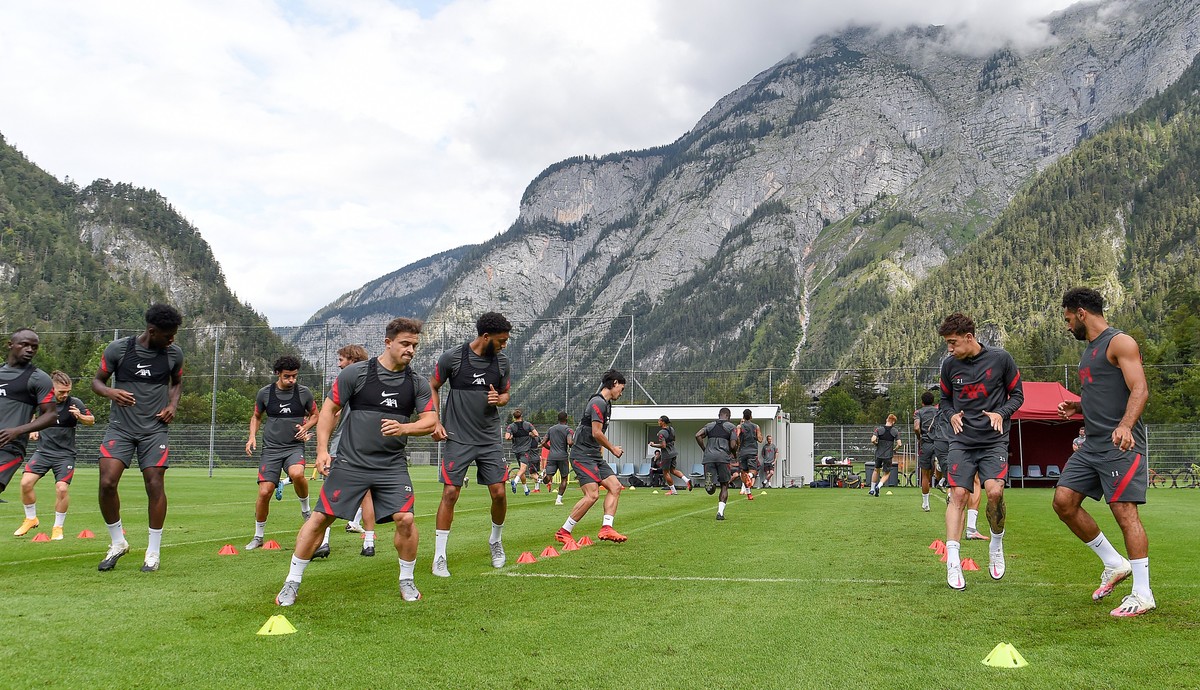 Liverpool Latihan di Tempat yang Indah (Twitter/LFC)