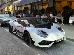 Aduh! Mobil Super Lamborghini Huracan Dimodif Bergaya Sapi