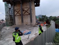 Terjatuh dari Atas Tiang Trase, Seorang Pekerja Proyek Kereta Cepat Tewas