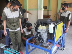 SMK di Sidoarjo Ini Uji Coba Belajar Praktik Tatap Muka