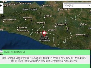 Gempa Darat M 2,2 Terjadi di Bantul Sore Ini Gempa Darat M 2,2 Terjadi di Bantul Sore Ini