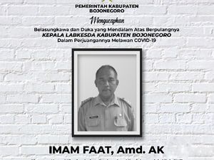 Kepala Labkesda Bojonegoro Meninggal Karena COVID-19