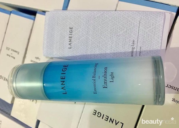Pelembap dari laneige ini cepat sekali meresap sehingga sangat pas untuk pemilik kulit berminyak