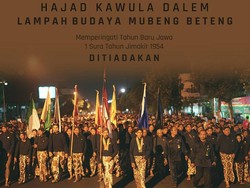 Pandemi COVID-19, Mubeng Beteng Keraton Yogya Malam 1 Suro Ditiadakan