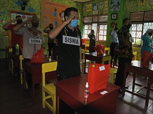 Begini Simulasi Kegiatan Belajar Tatap Muka di Beberapa Daerah