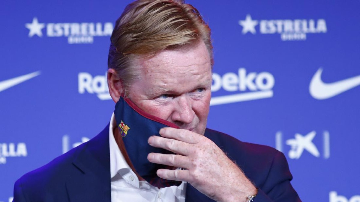 Pelatih Barcelona, Ronald Koeman. (Foto: AP/Joan Monfort)
