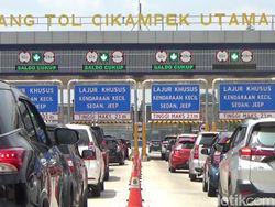 Libur Panjang, Begini Suasana di Gerbang Tol Cikampek Pagi Ini