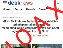 Berita Prabowo Ingatkan Gatot-KAMI agar Tak Buat Kisruh Adalah Hoax