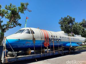 Pendaratan Terakhir N250 di Museum TNI AU DIY