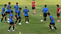 Intip Latihan Timnas U-19 Jelang Piala Asia U-19