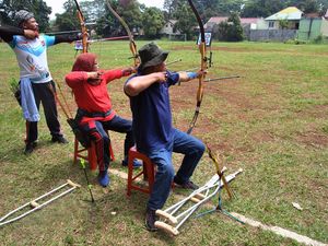 Melihat Atlet Panahan Disabilitas Kota Bogor Berlatih