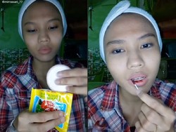 Make Up Kondangan Hemat, Pakai Bedak Agar hingga Lipstik Pewarna Makanan