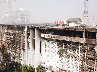 Kondisi Gedung Kejagung yang 11 Jam Dilahap Api
