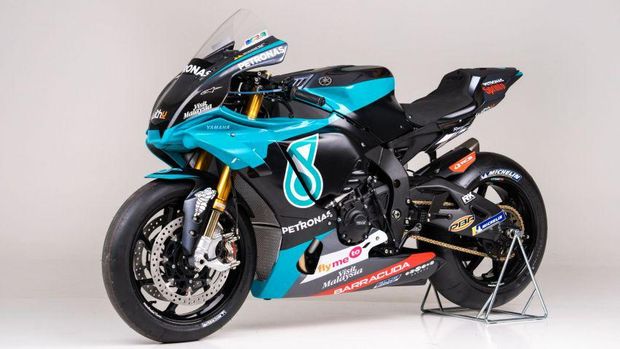 Replika M1 milik tim Petronas Yamaha SRT yang dirancang dari R1.