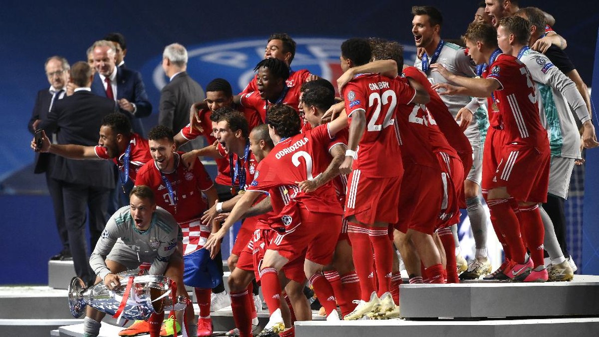 Bayern Munich juara Liga Champions 2019/2020 (Foto: Lluis Gene/Pool via Getty Images)