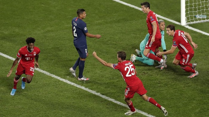 Bayern Munich keluar sebagai juara Liga Champions 2019/2020. Die Roten menjadi kampiun setelah mengalahkan Paris Saint-Germain 1-0 di Estadio da Luz, Lisbon, Portugal, Senin (24/8/2020) dini hari WIB.