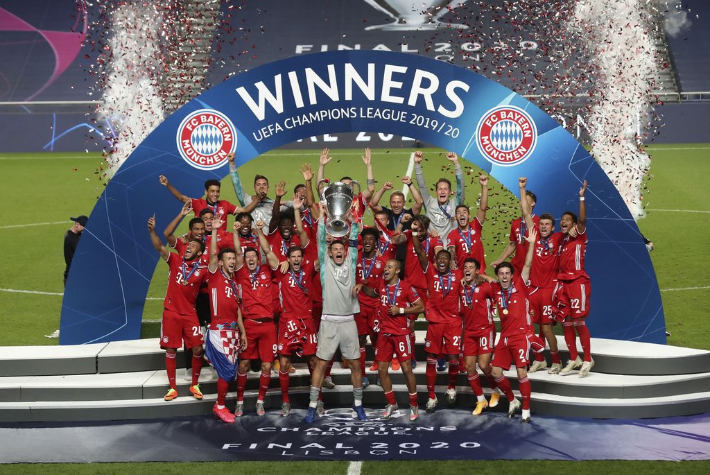 Bayern Munich keluar sebagai juara Liga Champions 2019/2020. Die Roten menjadi kampiun setelah mengalahkan Paris Saint-Germain 1-0 di Estadio da Luz, Lisbon, Portugal, Senin (24/8/2020) dini hari WIB.