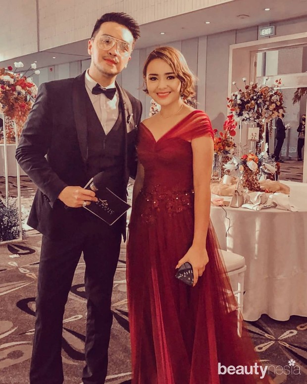 Penampilan Cantik Amanda Manopo Dengan Gaun Merah Di Pernikahan Kakak