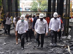 Kabareskrim Pantau Proses Olah TKP Kebakaran Gedung Kejagung