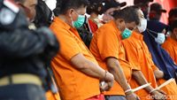Potret Para Pelaku Penembakan Maut di Kelapa Gading Berbaju Tahanan