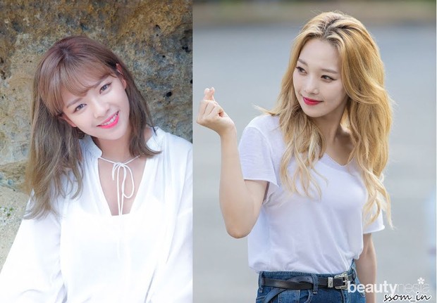 Somin KARD dan Jeongyeon TWICE/ Foto: Koreaboo