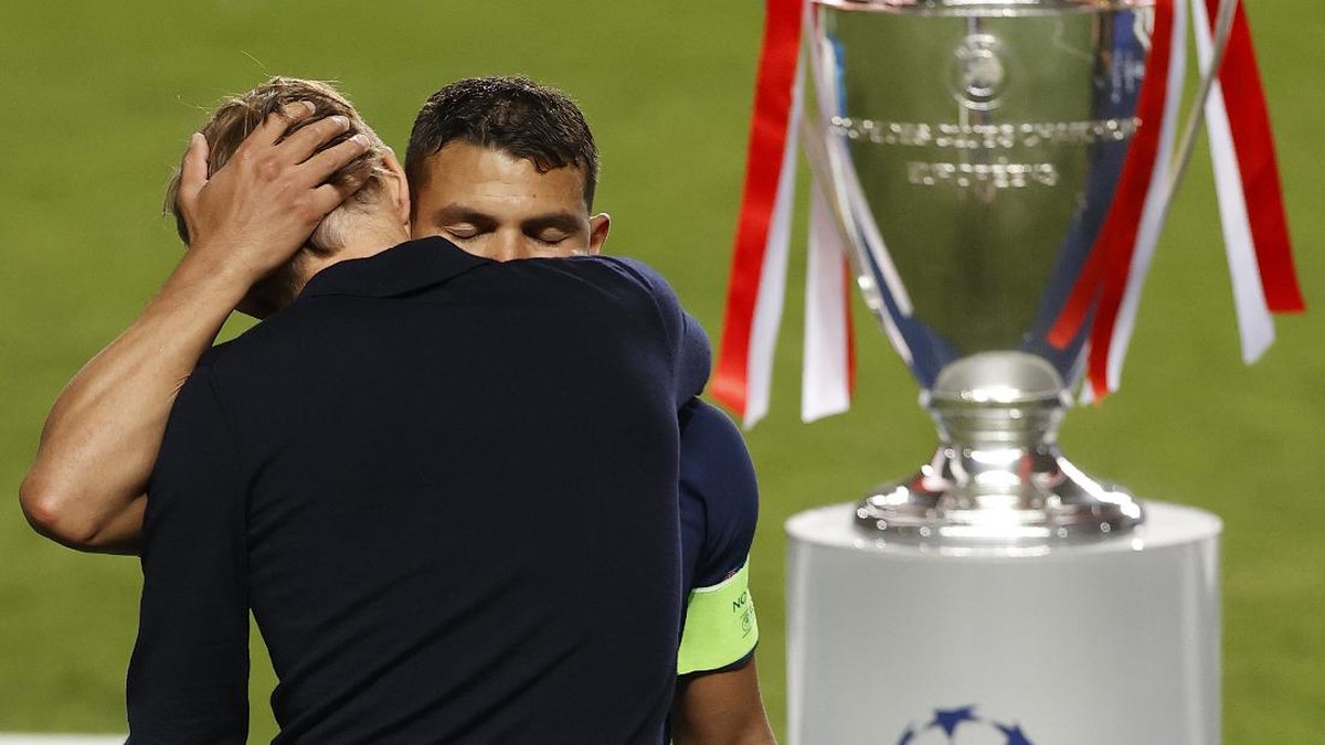 Final Liga Champions jadi pertandingan terakhir Thiago Silva bersama Paris Saint-Germain (Foto: AP/Matthew Childs)