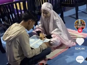 Viral di TikTok, Pacar Pemabuk Tiba-tiba Minta Belajar Ngaji dan Salat