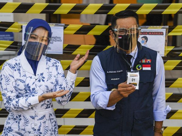 Si Cinta Dampingi RK Tes Uji Klinis Vaksin Corona