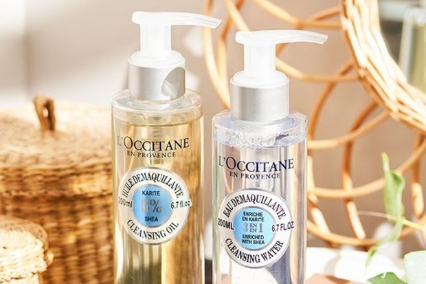 salah satu rekomendasi cleansing oil untuk kulit kering yaitu L'Occitane Shea Cleansing Oil