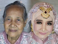 Viral, Transformasi Mbah-mbah Jadi Pengantin Cantik Ini Bikin Tercengang
