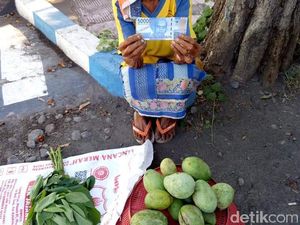 Miris! Nenek Penjual Mangga di Bali Dibayar Pakai Uang Mainan